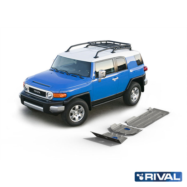 Engine and Gearbox Protection Plate Toyota FJ Cruiser 2006-2022; Land Cruiser Prado 2007-2009; 4 l. / gasoline; 2,7 l. / gasoline; 3 l. / diesel
